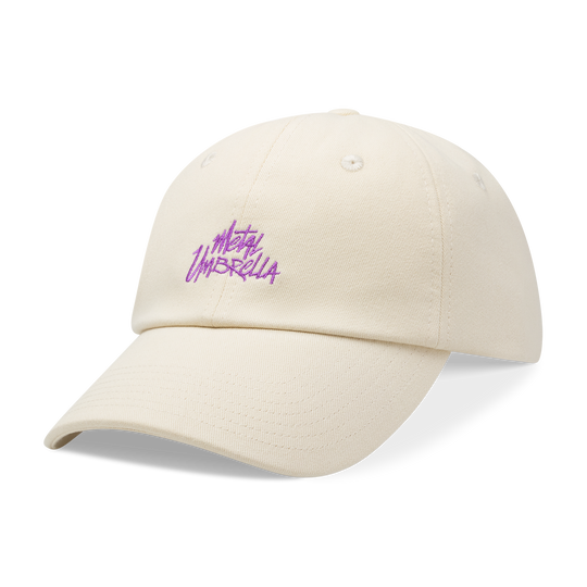 Metal Umbrella Dad Hat - Bone