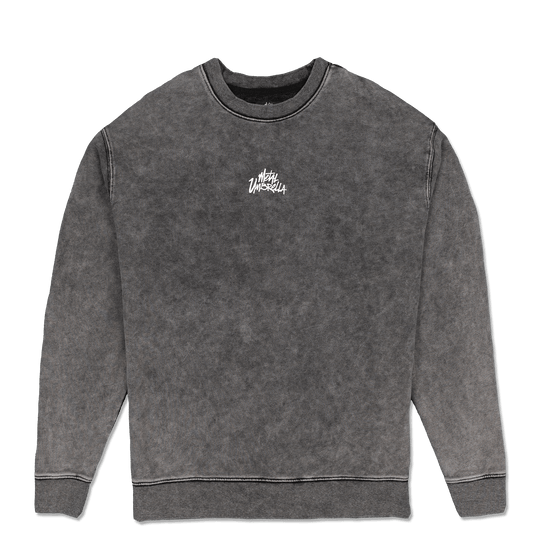 Evolving Crewneck - Black Mineral Wash