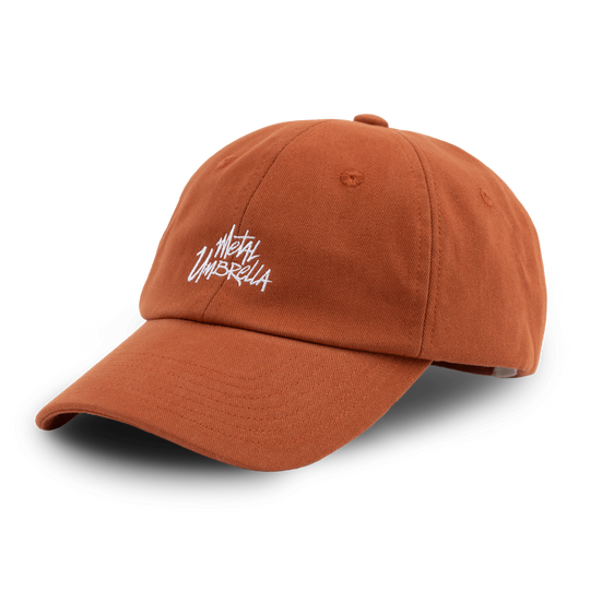 Metal Umbrella Dad Hat - Burnt Orange